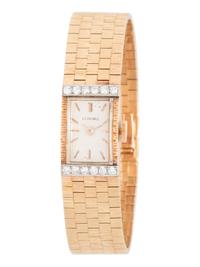 J.E. CALDWELL, 14K YELLOW GOLD AND DIAMOND WRISTWATCH