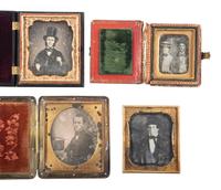 [EARLY PHOTOGRAPHY]. A collection of 26 portraits of subjects with hats.