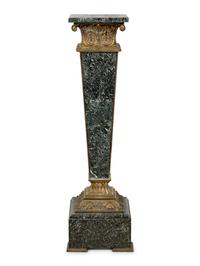 A Gilt Bronze Mounted Marble Pedestal