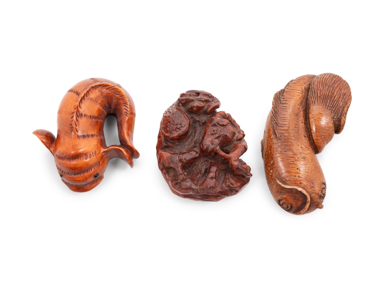 Five Carved Netsuke
