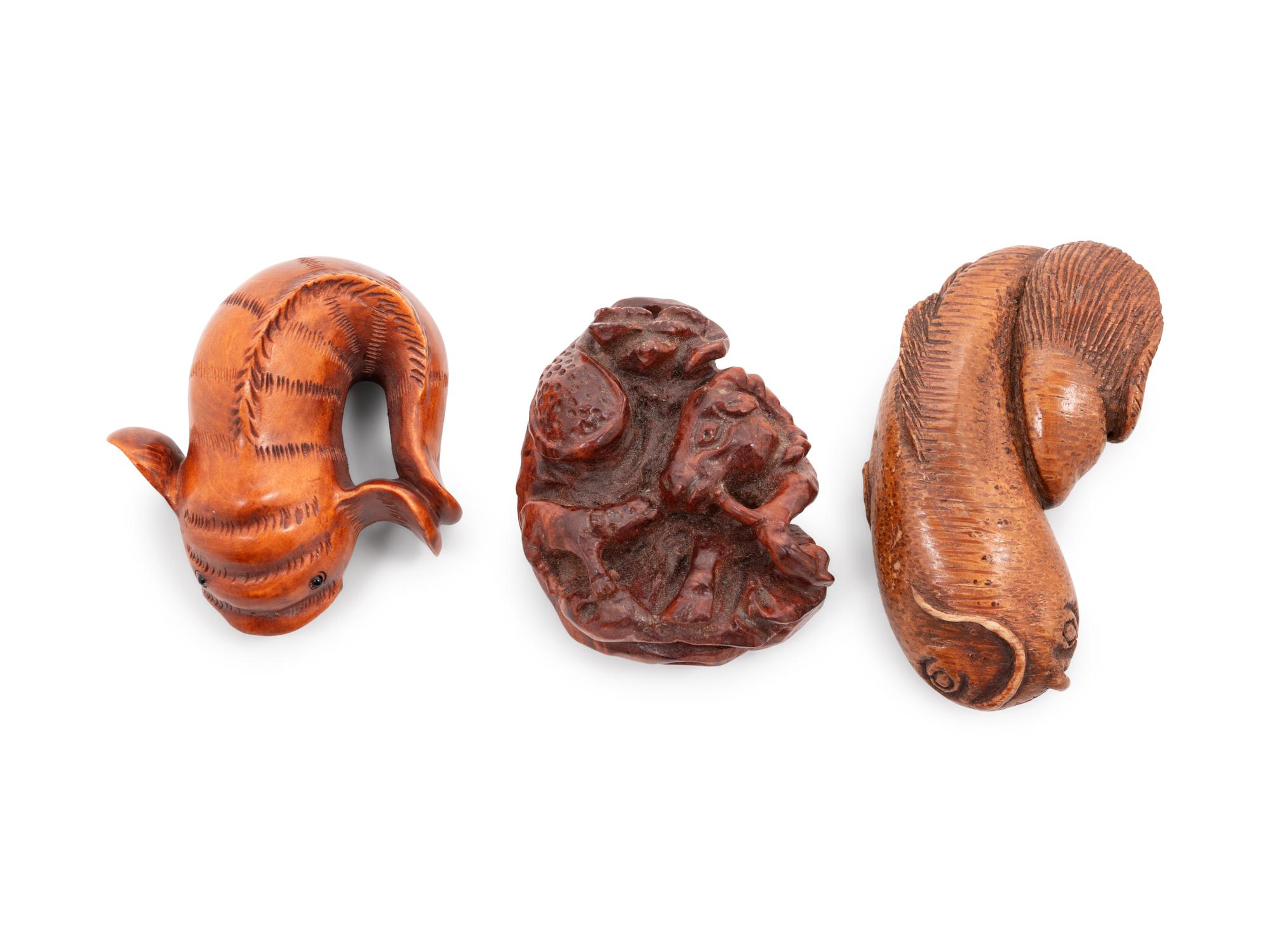 Five Carved Netsuke