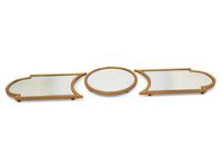 A Continental Gilt Bronze and Mirror Table Plateau