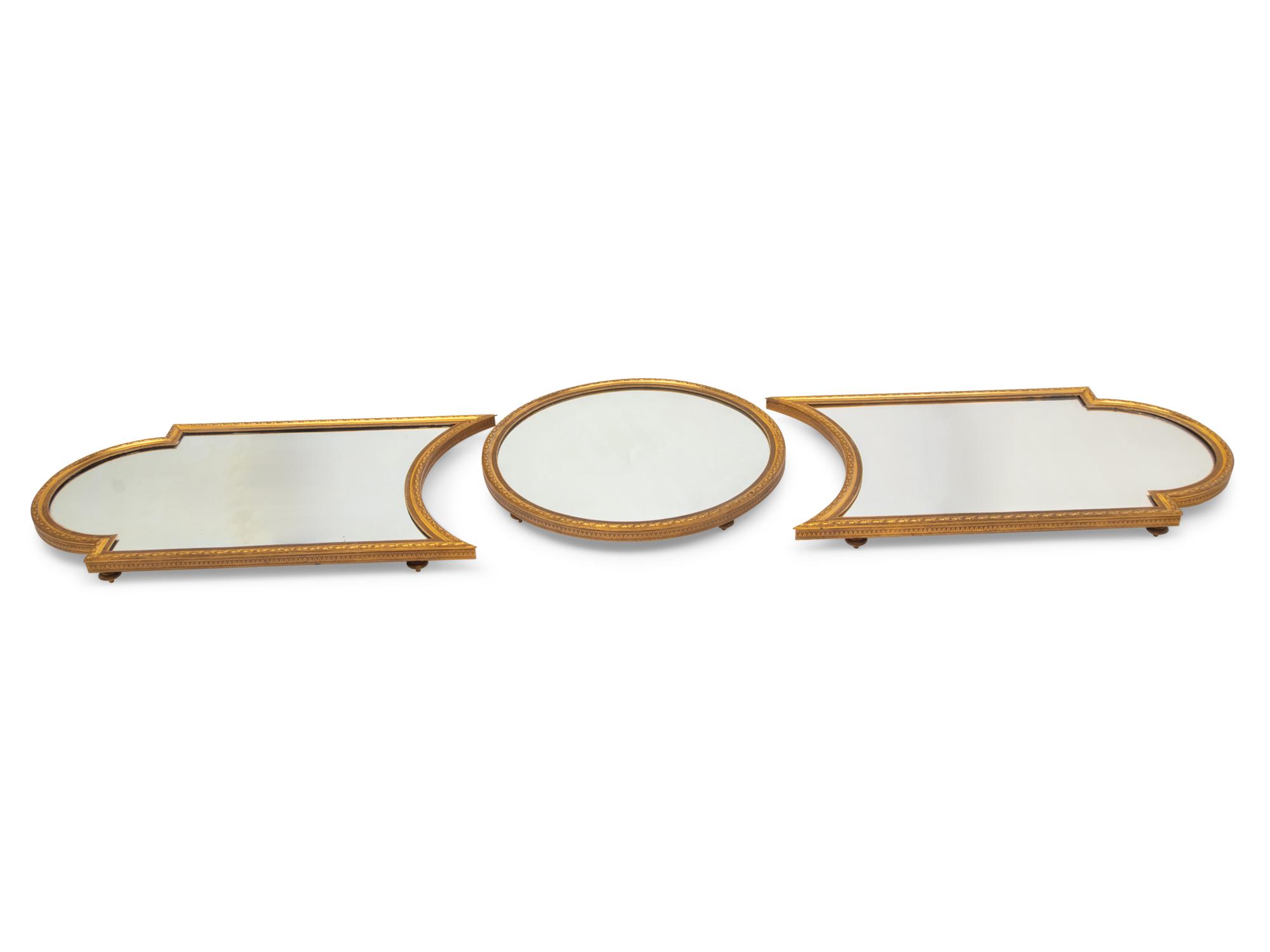 A Continental Gilt Bronze and Mirror Table Plateau