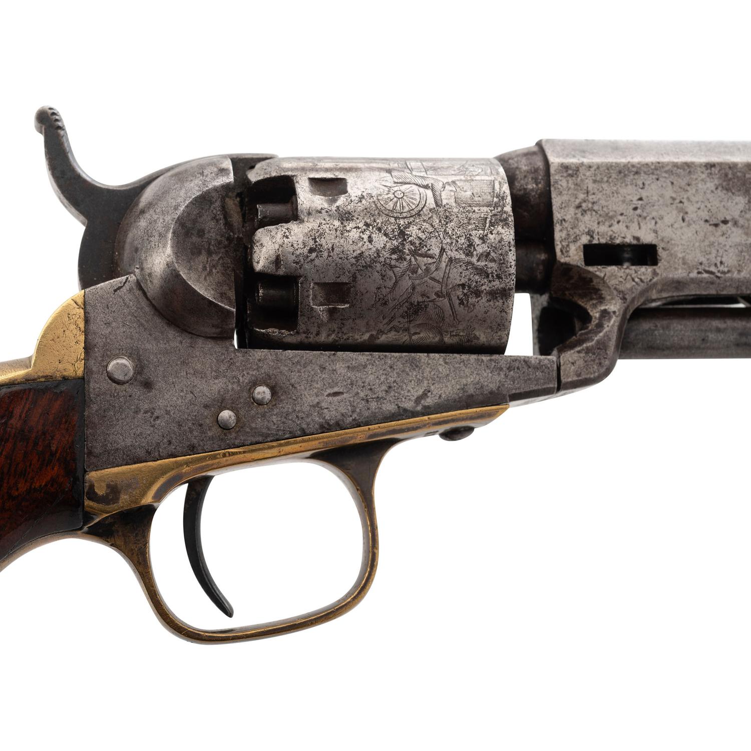Colt Model 1849 Pocket Revolver Inscribed to Captain N.P. Fuller 17th Massachusetts Infantry and 2nd Massachusetts Heavy Artillery