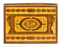 A Marquetry Folio Cover 14 x 10 inches.