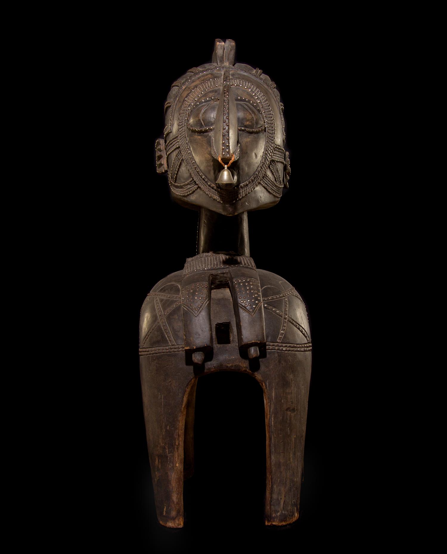 A Baga Wood Nimba Mask or Headdress