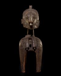 A Baga Wood Nimba Mask or Headdress