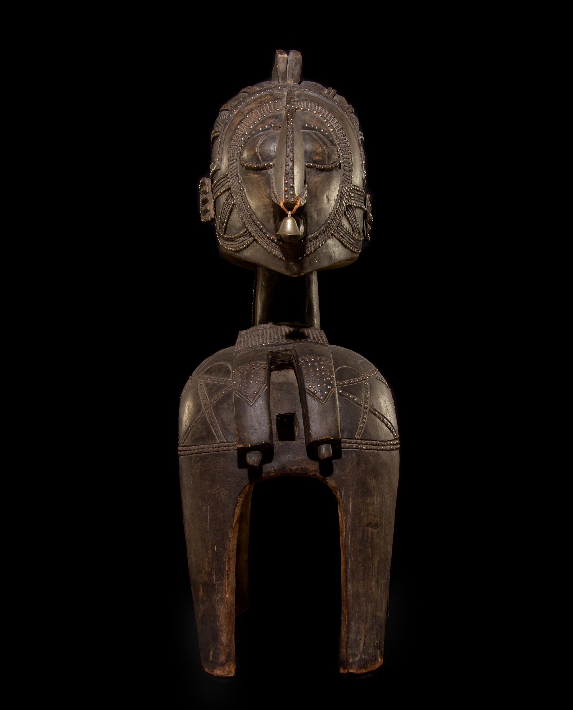 A Baga Wood Nimba Mask or Headdress