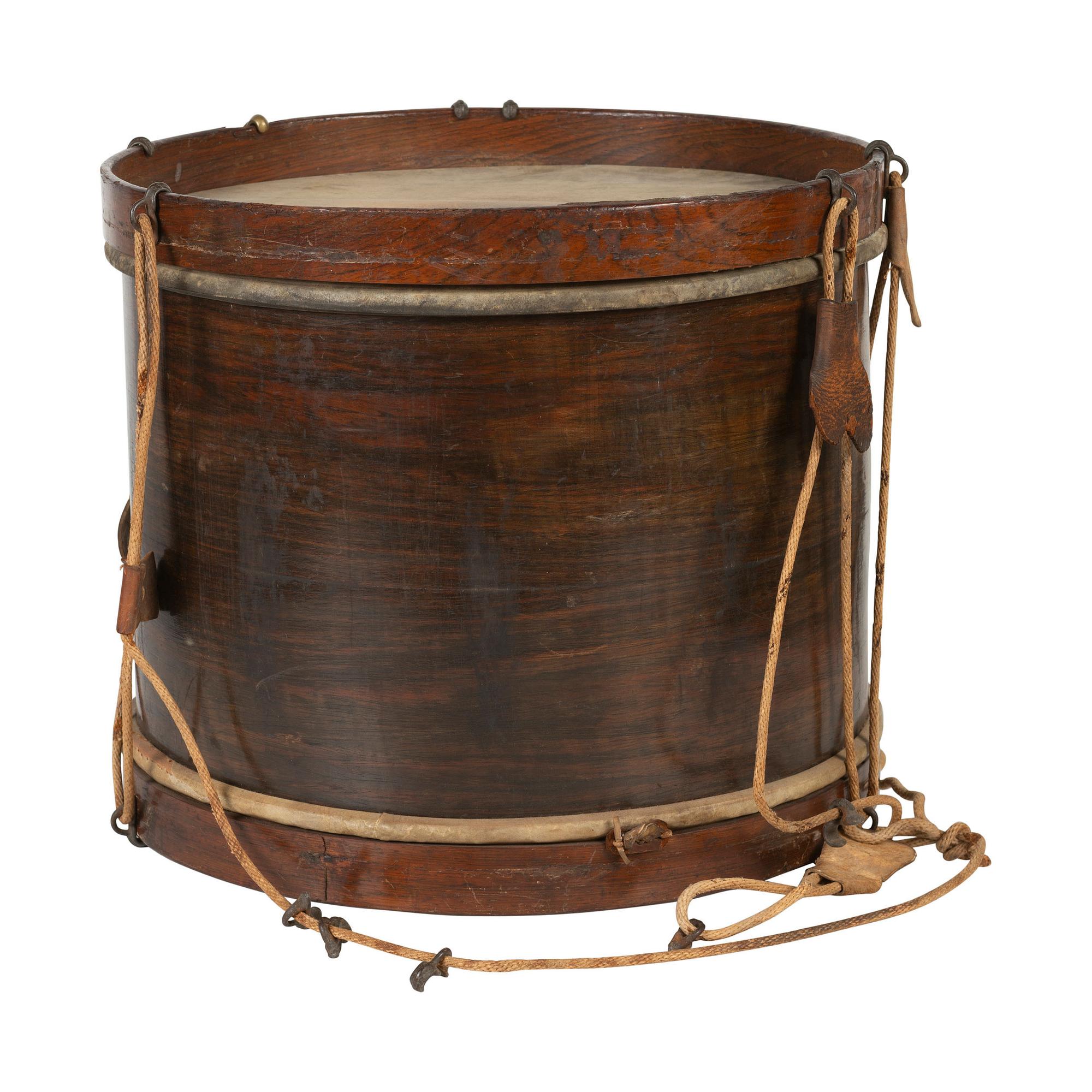 Civil War-era William Hall & Son Field Drum Presented to Priv. John Stephenson by Officers of the 48th NY Infantry