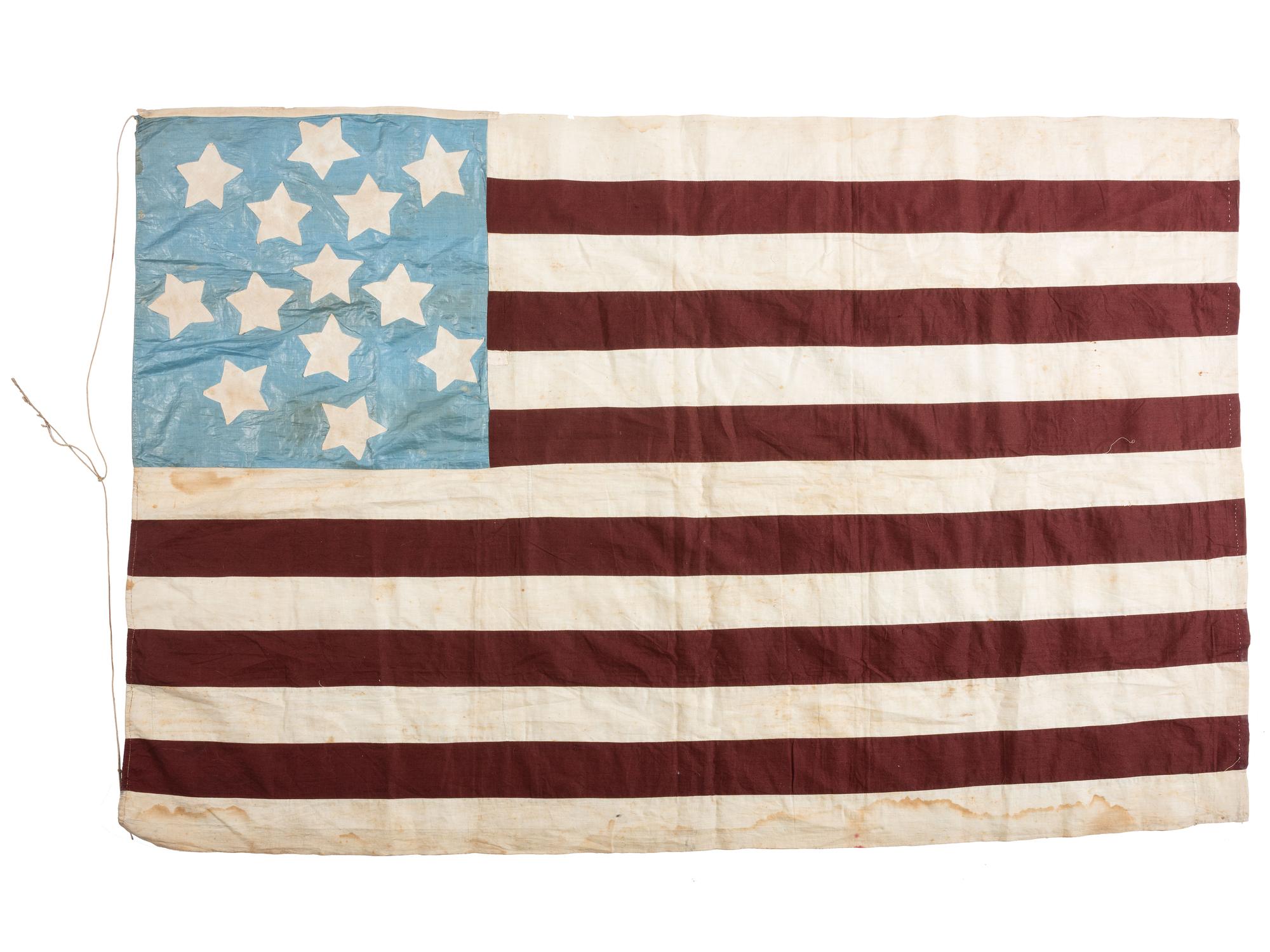 [FLAGS]. 13-star American flag constructed in 1883.