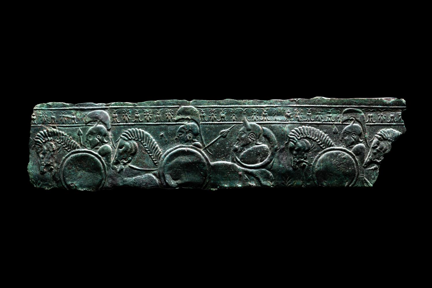 An Etruscan Bronze Fragment of a Relief