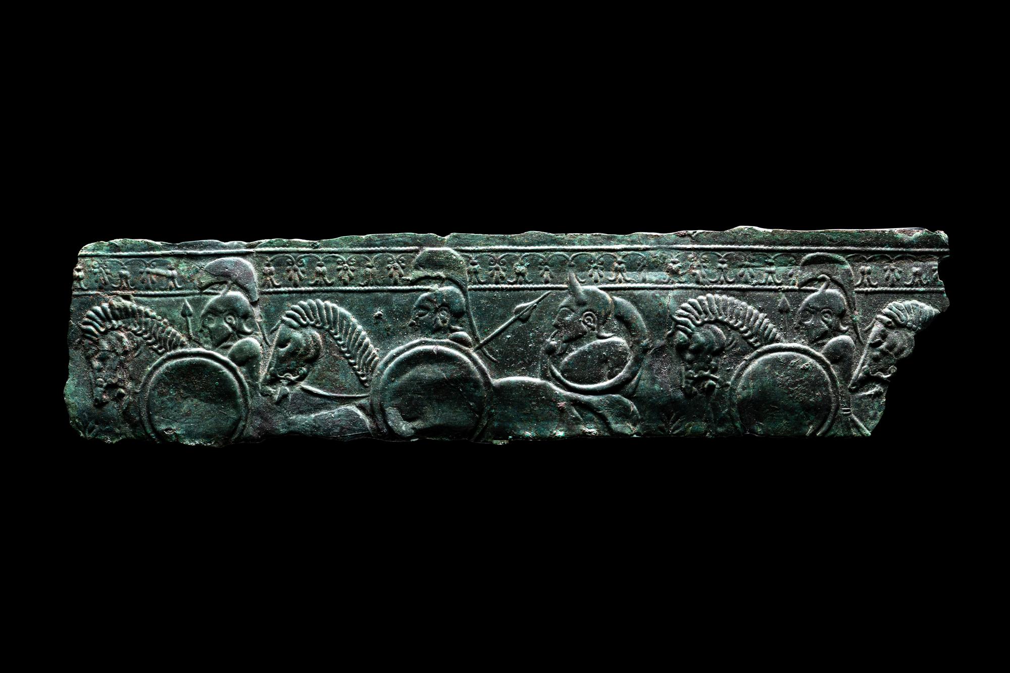An Etruscan Bronze Fragment of a Relief