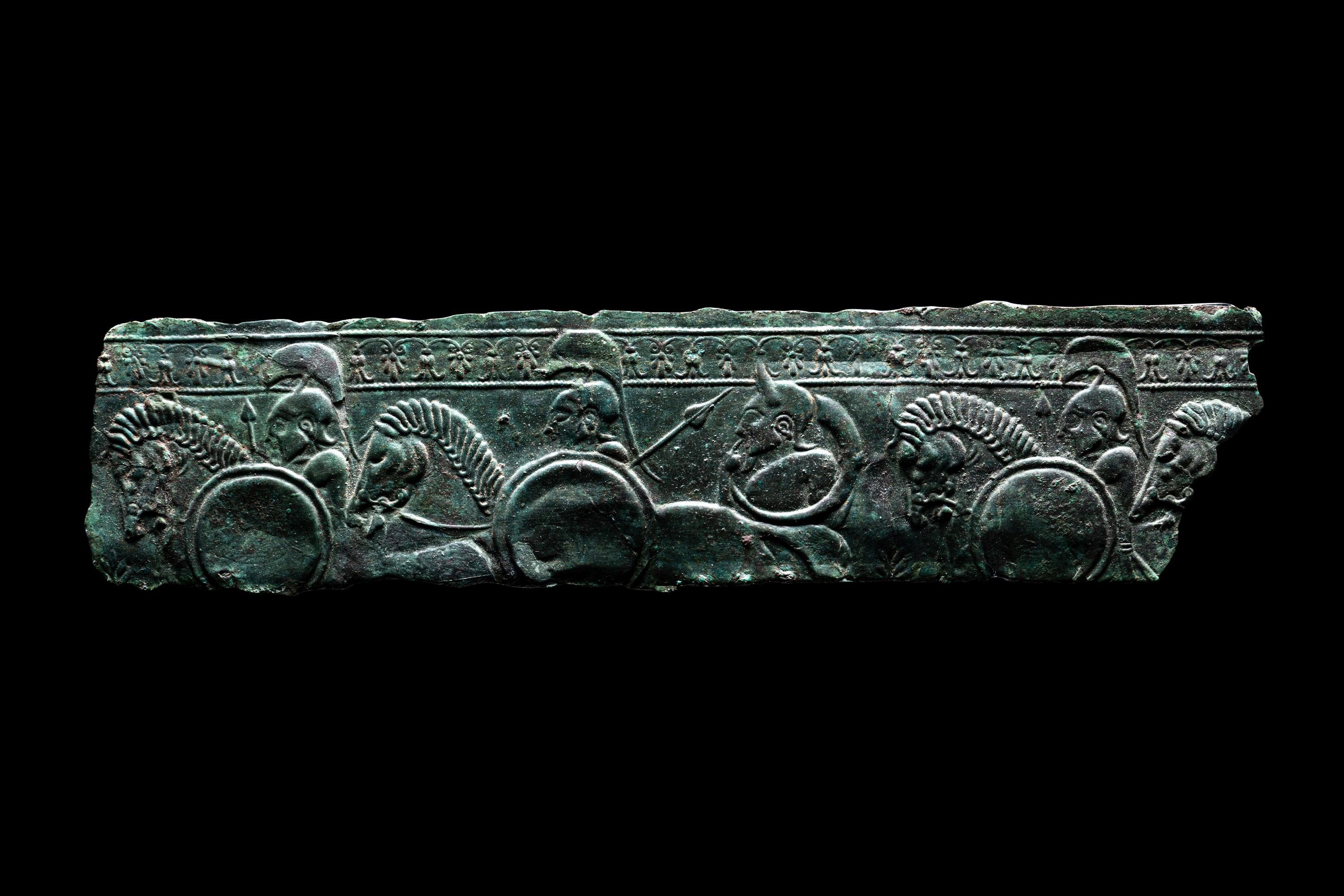 An Etruscan Bronze Fragment of a Relief