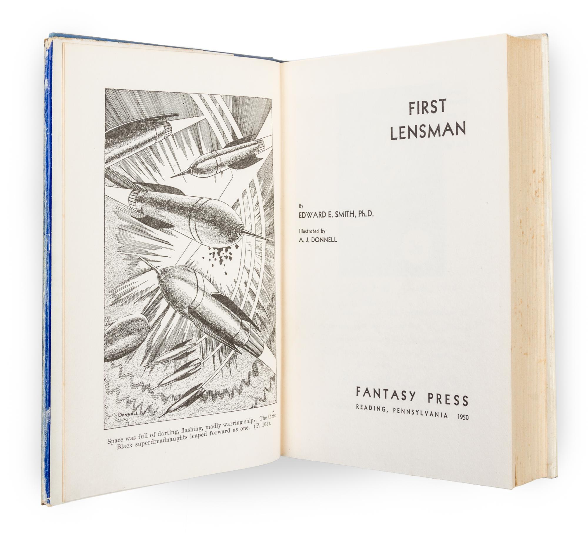 SMITH, EDWARD E. First Lensmen. Reading, PA, 1950. Limited, signed. Additionally inscribed.