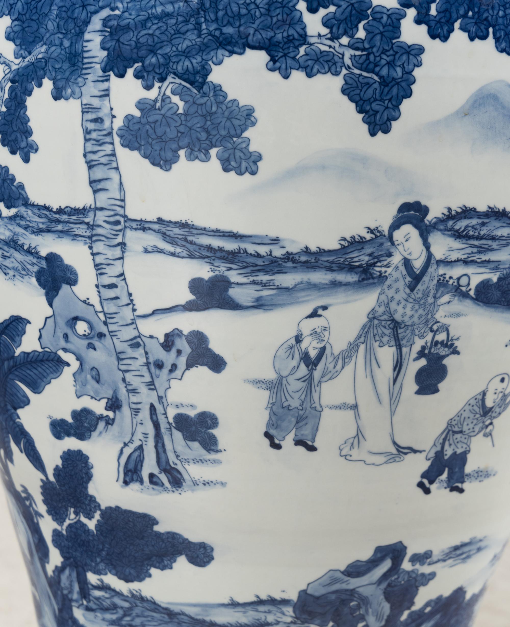 A Massive Chinese Export Porcelain Floor Vase