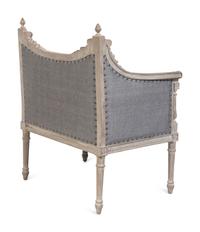 A Louis XVI Style Gray-Painted Three-Piece Seating Suite