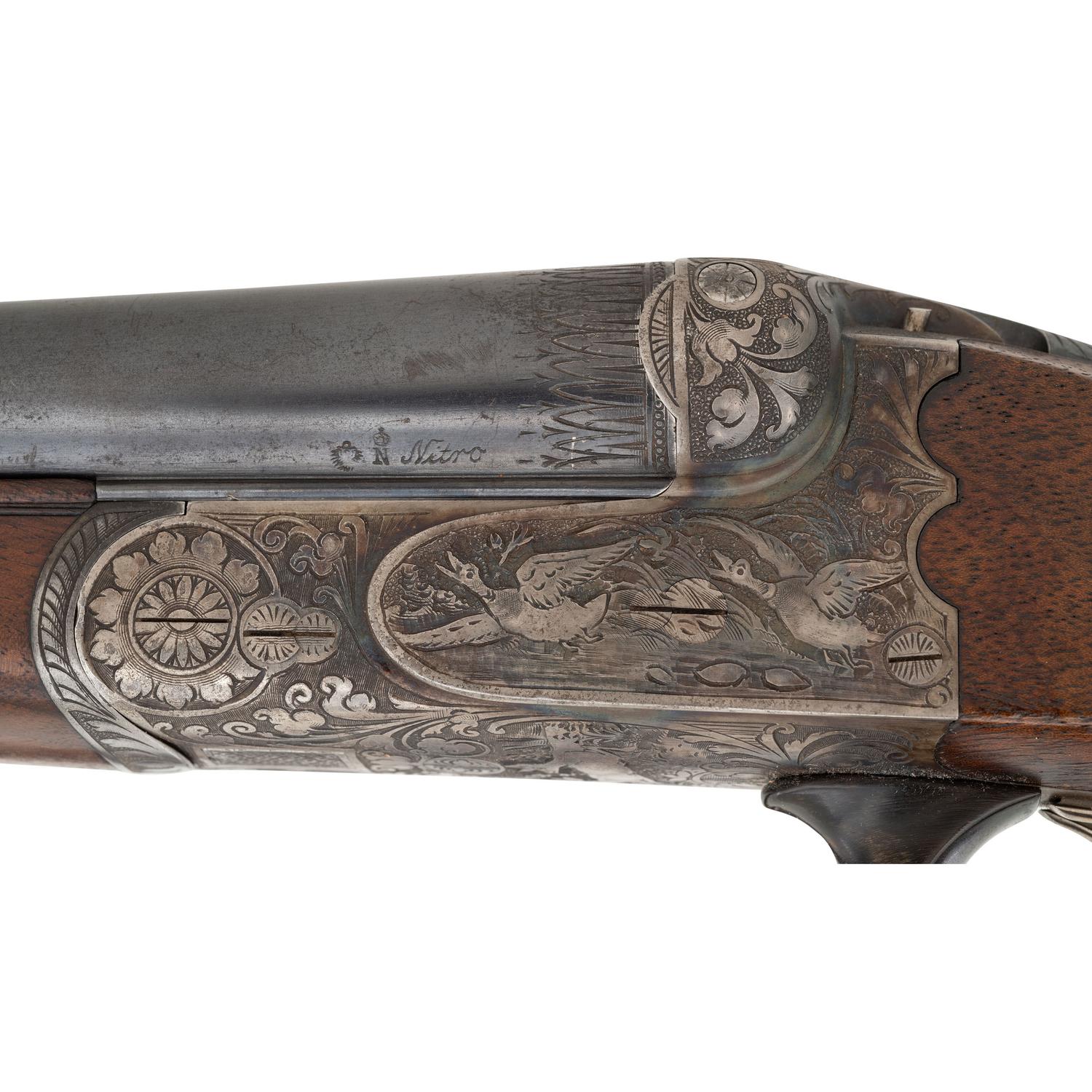 ** German SxS Boxlock Shotgun German Guild Gun