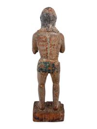 A Colonial Carved and Polychromed Figure of Christ