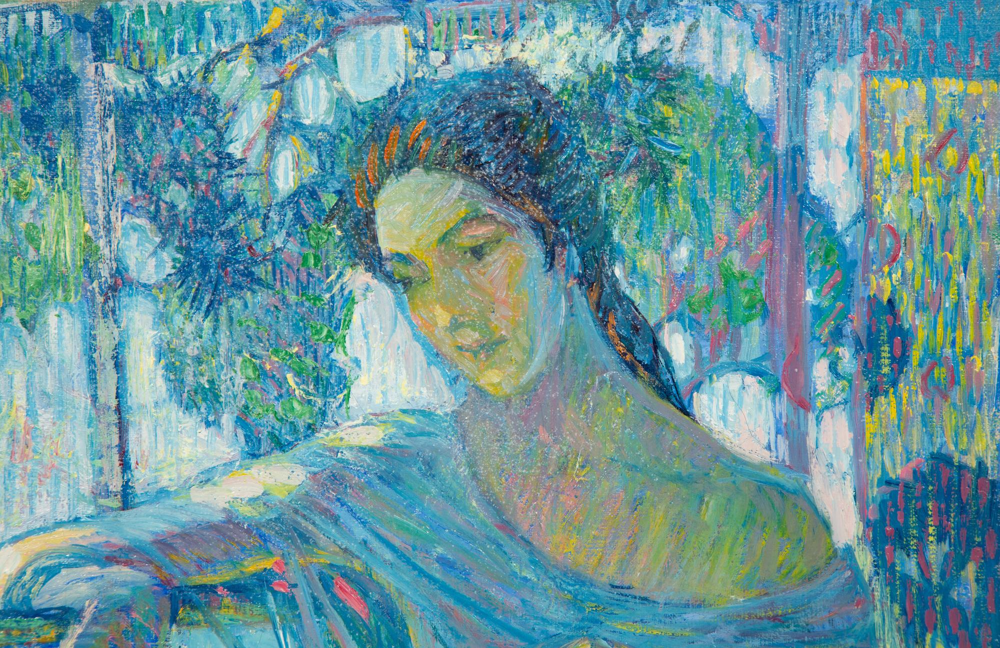 Woman in Blue and Lavender, 1923