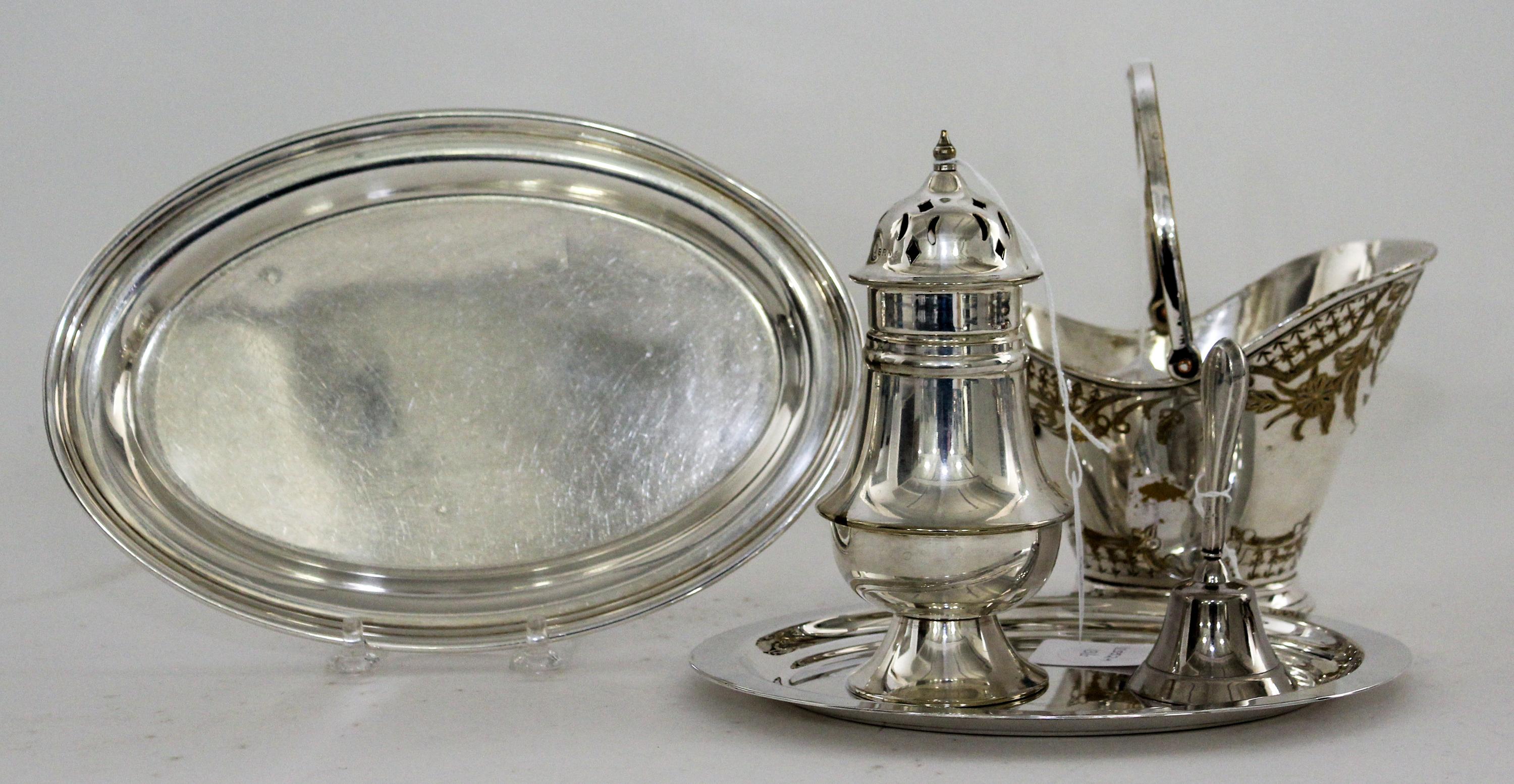 A Collection of American Silver and Silver-Plate Articles, Various Makers, comprising a Mueck Carey & Co. silver tray and a Webster Co.