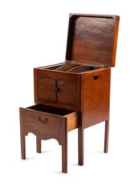 A George III Mahogany Bedside Commode