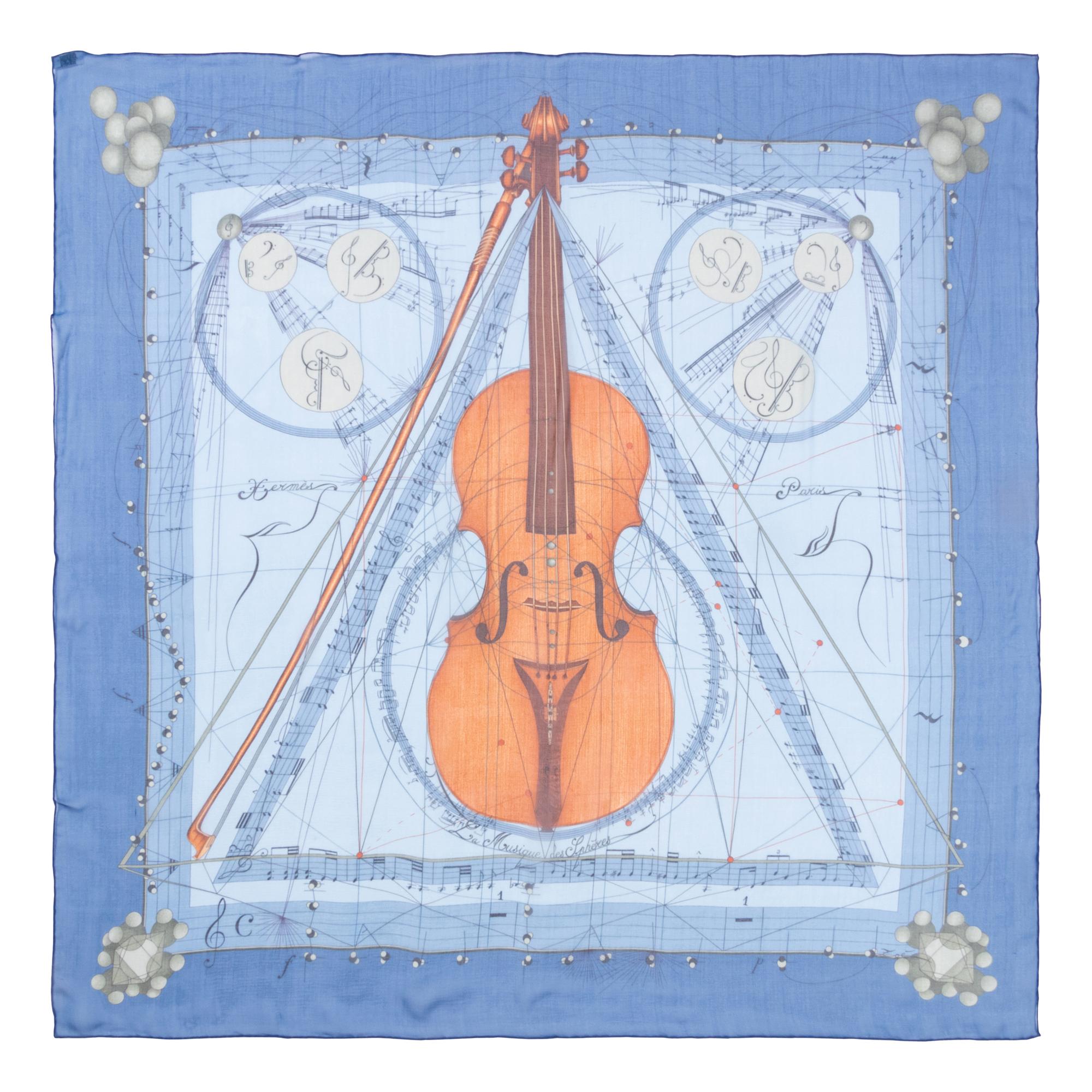 Three Hermès 90cm Silk Chiffon Scarves