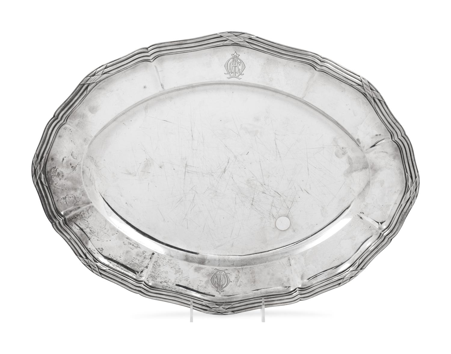 A Continental Silver Tray
