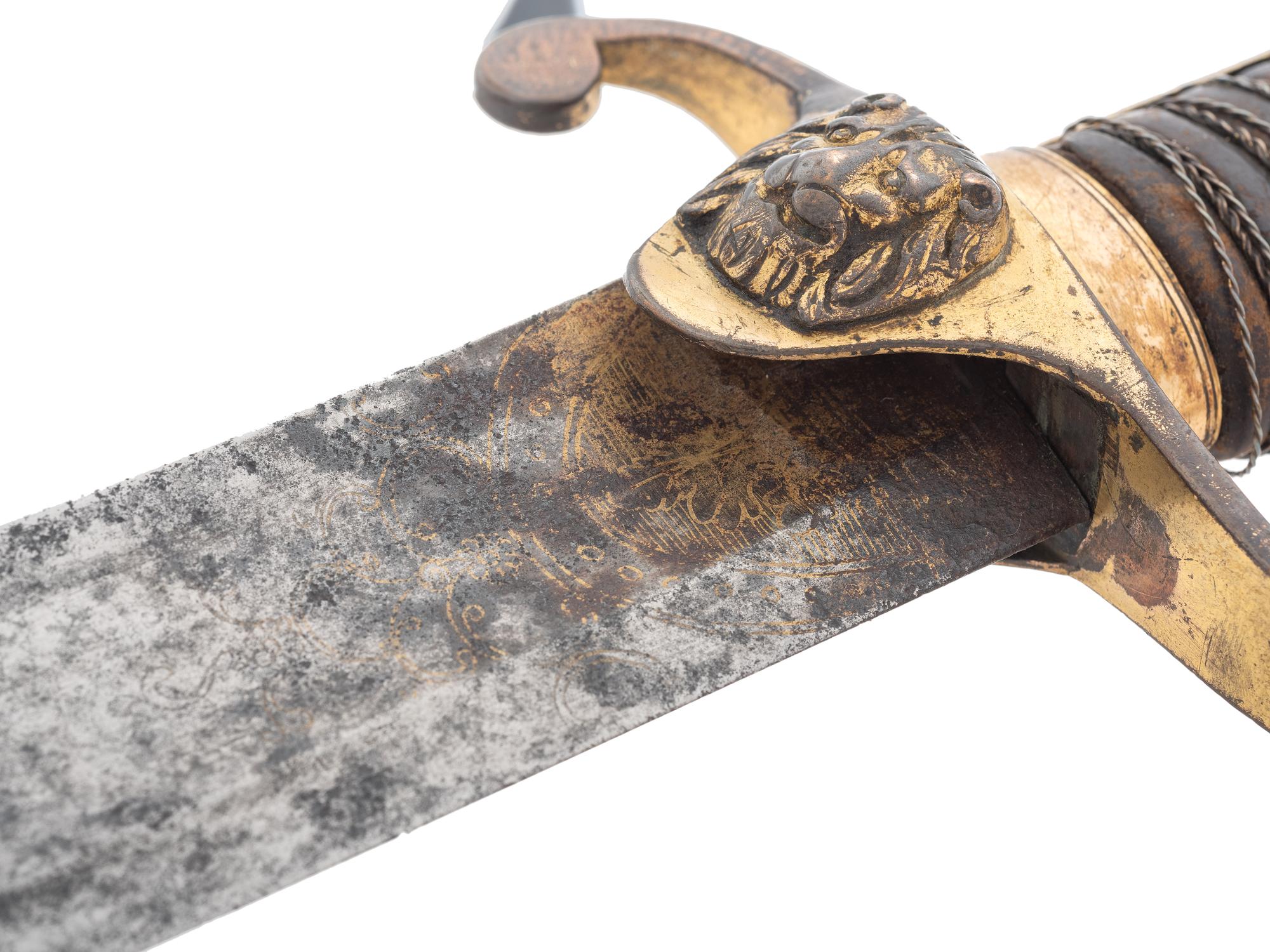 [WAR OF 1812]. 1803 pattern British Light Infantry or Grenadier officer's sword made by noted Irish cutler John Reed, College Green, Dublin.