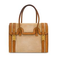 Hermès, Vintage Drag Bag in Canvas & Courchevel Leather, 1964