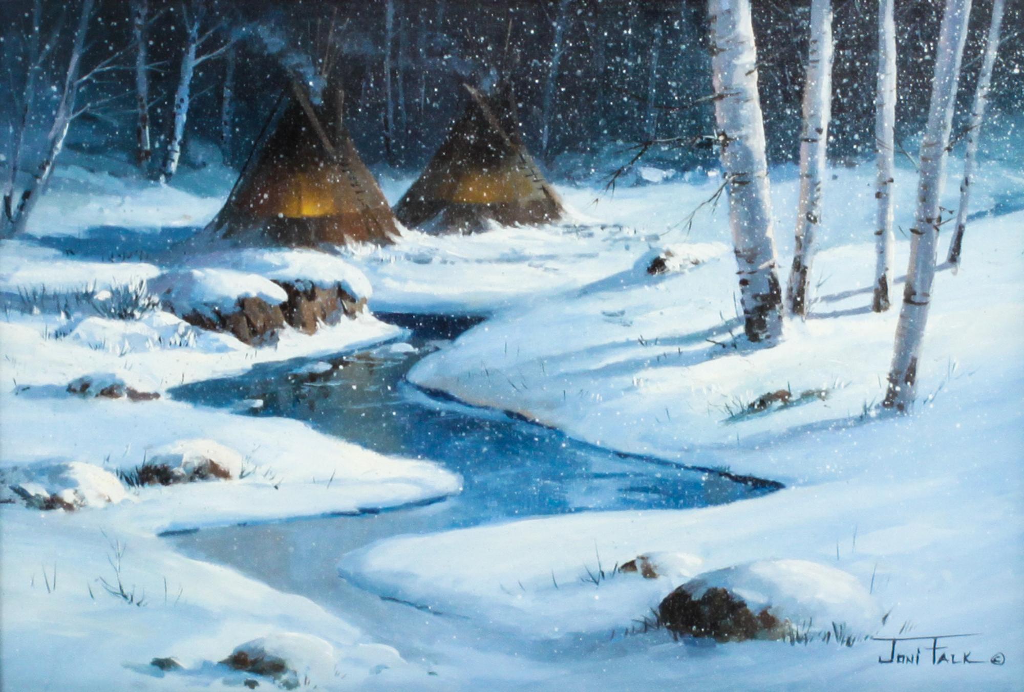 Joni Falk, (American, b. 1933), Winter Sanctuary and Sanctuary