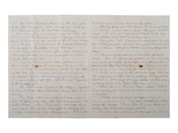 [CIVIL WAR]. Union soldier's letter written on captured Confederate stationery by Frederick C. Hale, Company F, 118th New York Infantry, with Confederate bonds. Richmond, 16 April 1865.