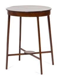 A George III Walnut Oval Side Table — 19TH CENTURY