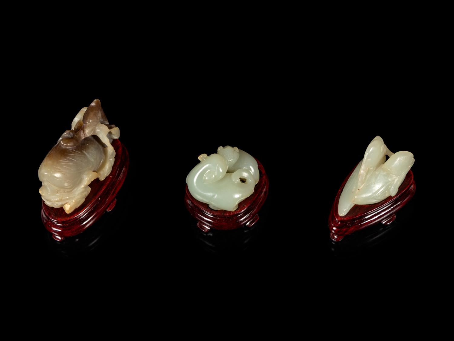 Six Chinese Jade Carvings of Animals