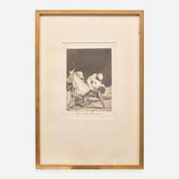 Francisco Goya (Spanish, 1746–1828) Que se la Llevaron (Plate 8 from 'Los Caprichos'); together with 5 other works