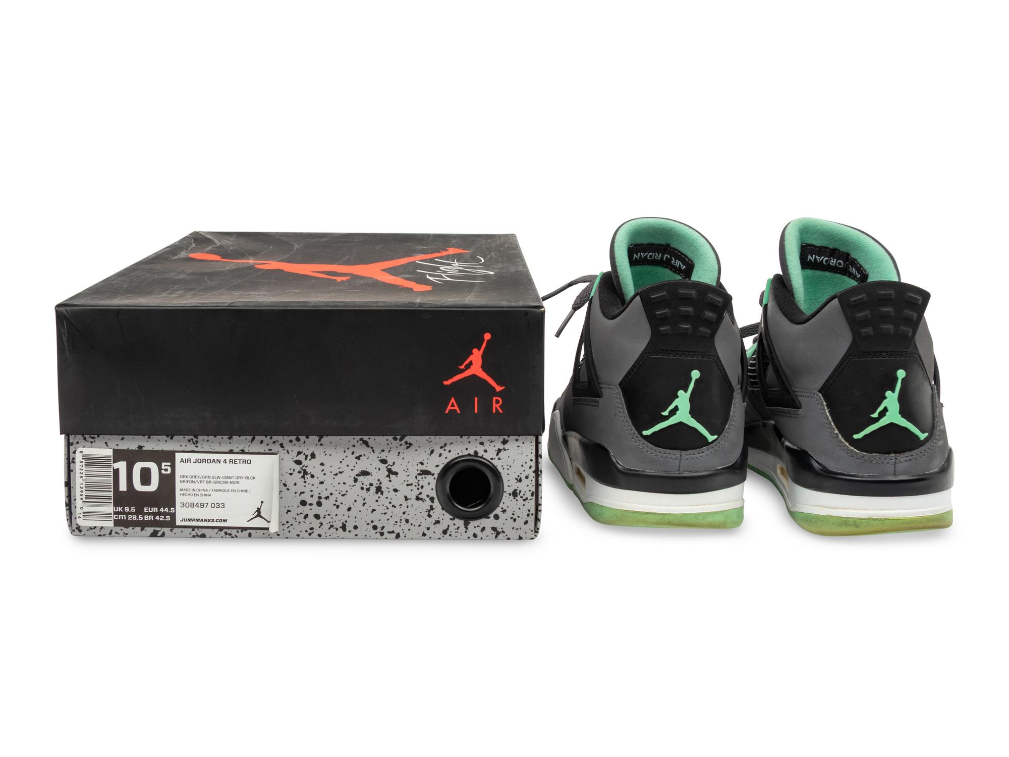 Jordan 4 Retro Green Glow