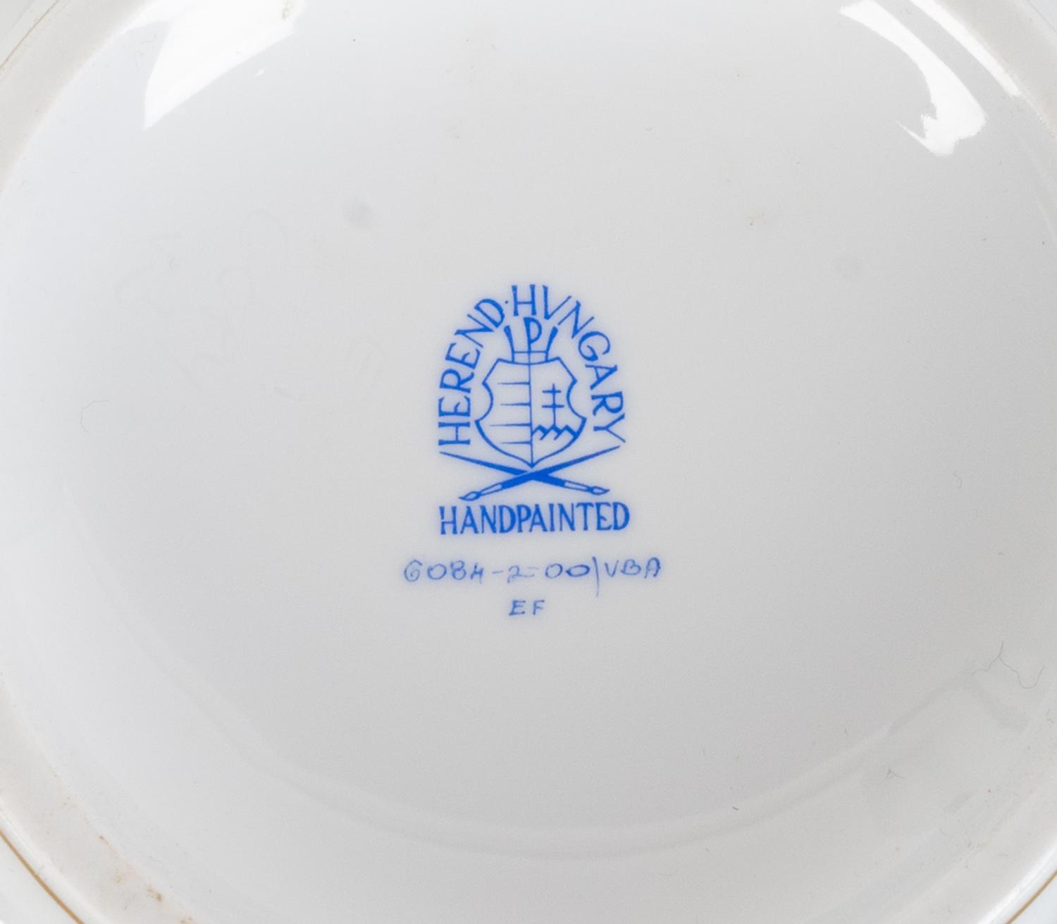 A Pair of Herend Porcelain Covered Jars — 20TH CENTURY