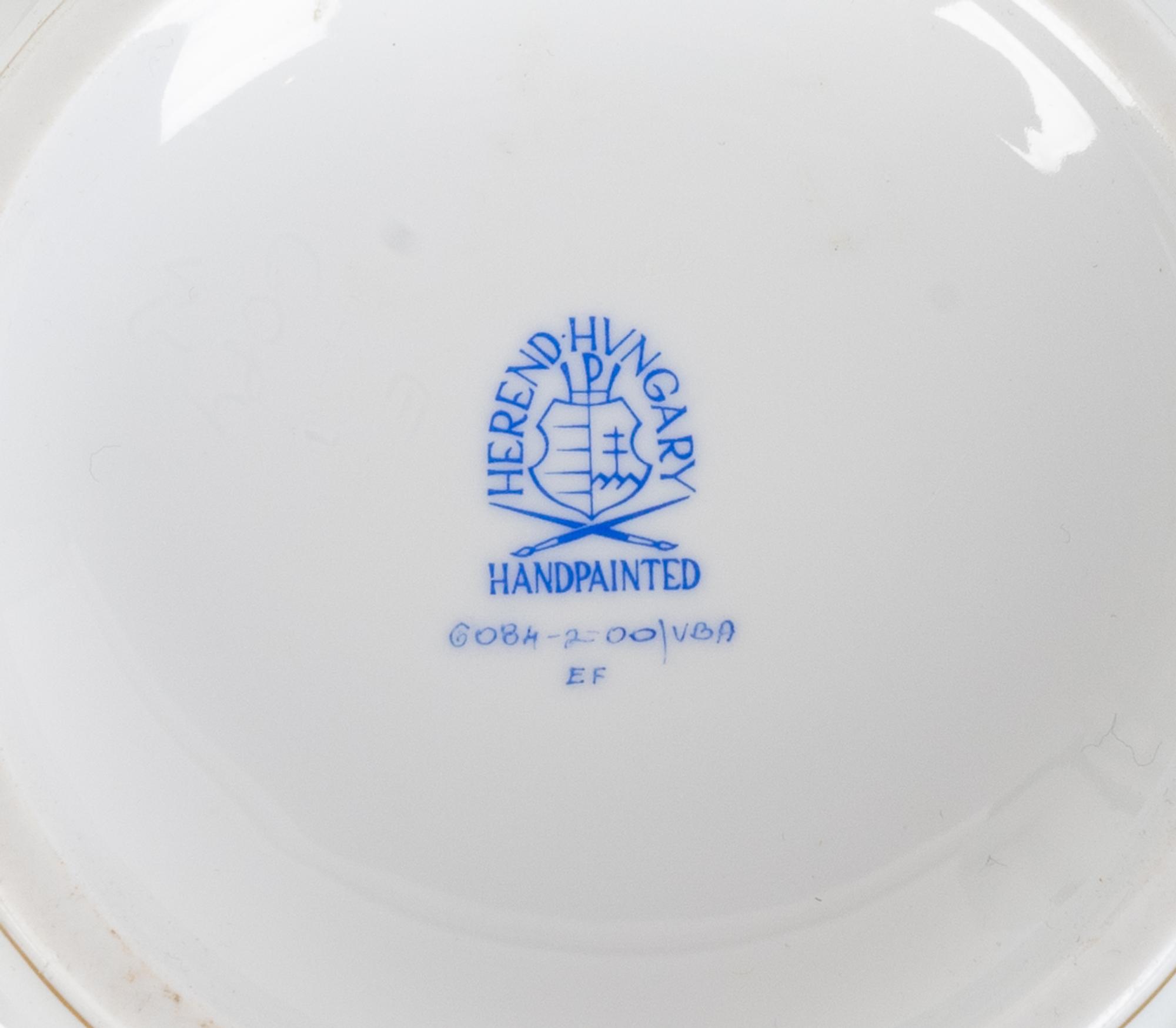 A Pair of Herend Porcelain Covered Jars — 20TH CENTURY
