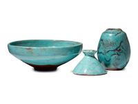Three Jugtown Pottery Chinese Vessels