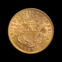 A United States 1875 Liberty Head $20 Gold Coin