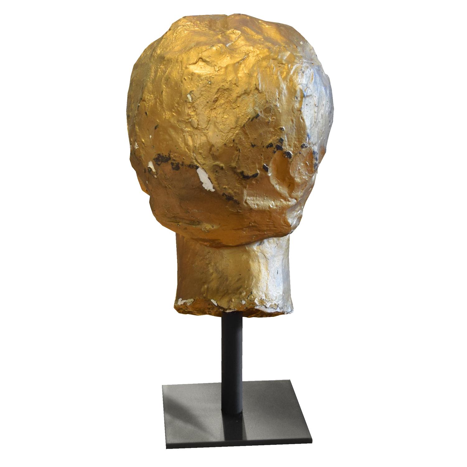 Artist Made Composition Bust 5" W x 7" D x 15" H — United States, Circa 1960