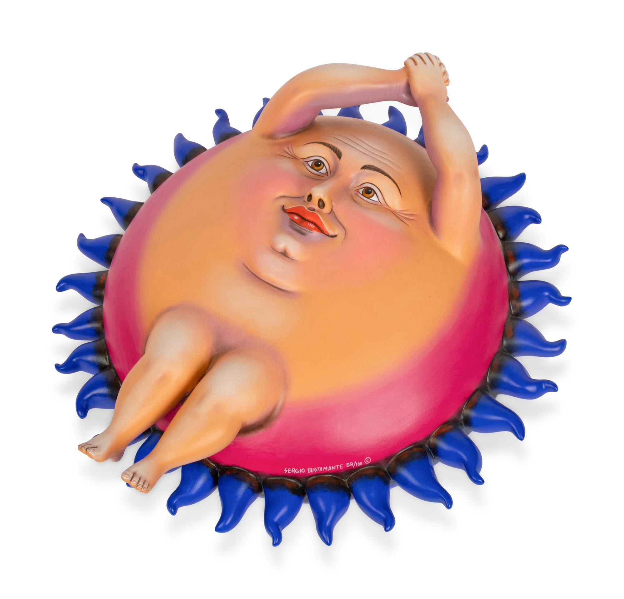 Ceramic Sun Sculpture