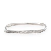 FRANK GEHRY FOR TIFFANY & CO., WHITE GOLD AND DIAMOND BANGLE BRACELET