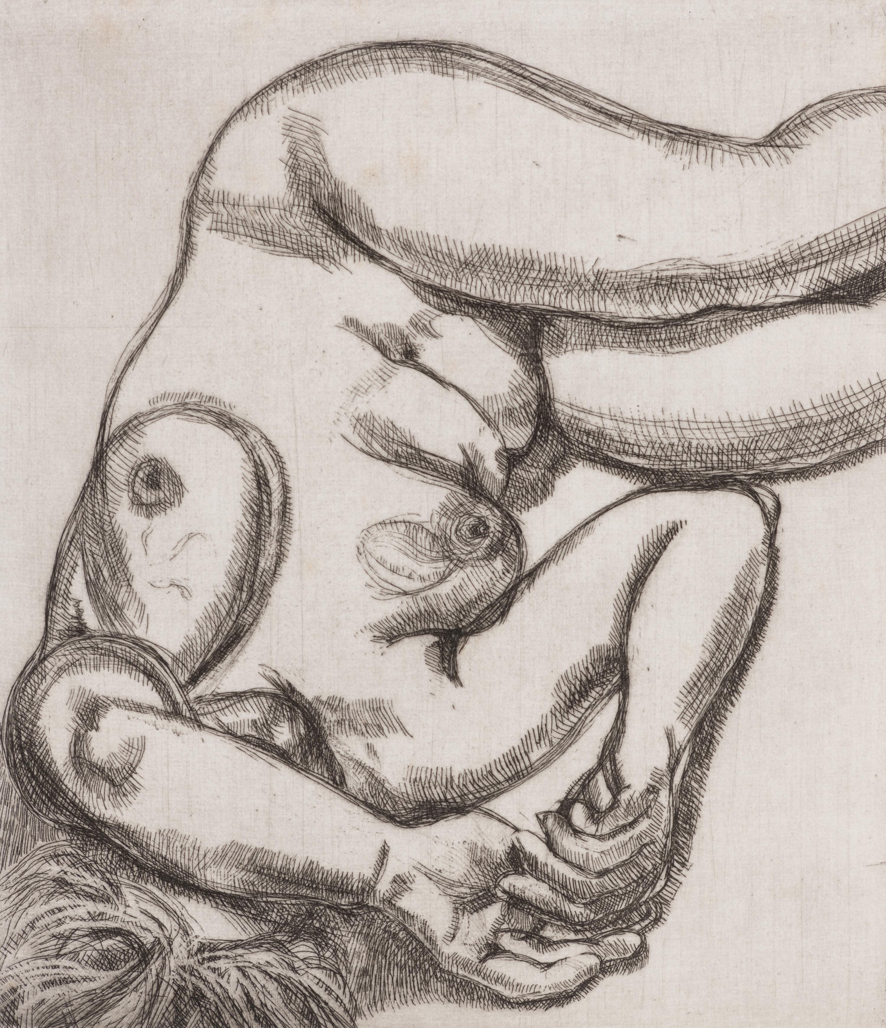 Woman on a Bed , 1991-92