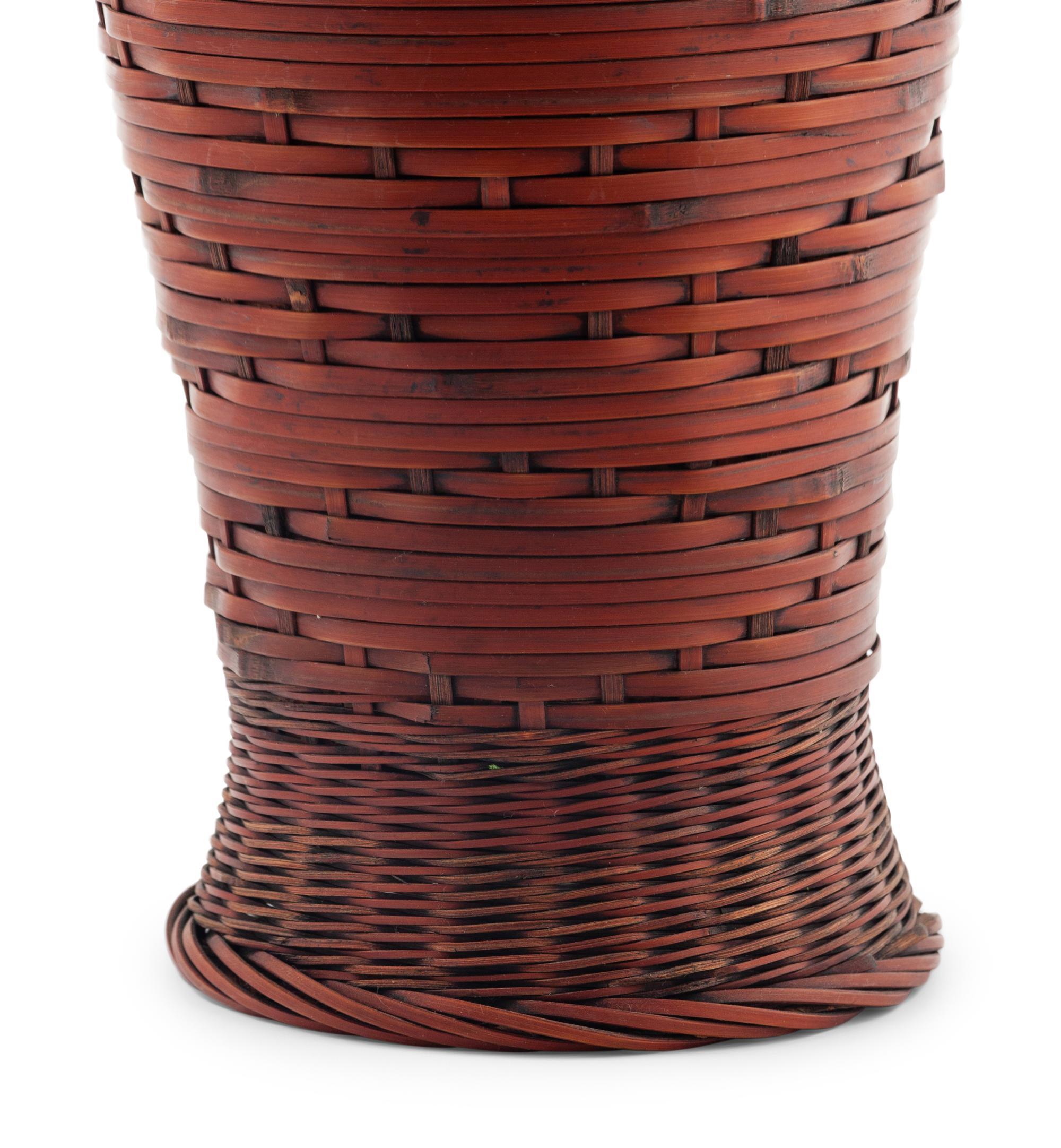 A Japanese Bamboo Ikebana Basket
