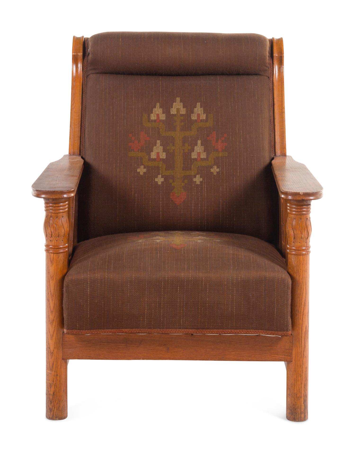 Jugendstil Lounge Chair, c. 1900