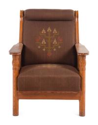 Jugendstil Lounge Chair, c. 1900