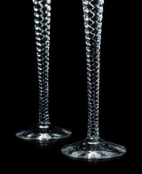 An Assembled Set of Ten Twist-Stem Cordials