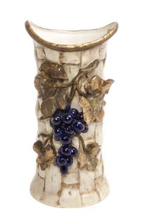 A Royal Teplitz Ceramic Vase Height 11 1/2 inches.
