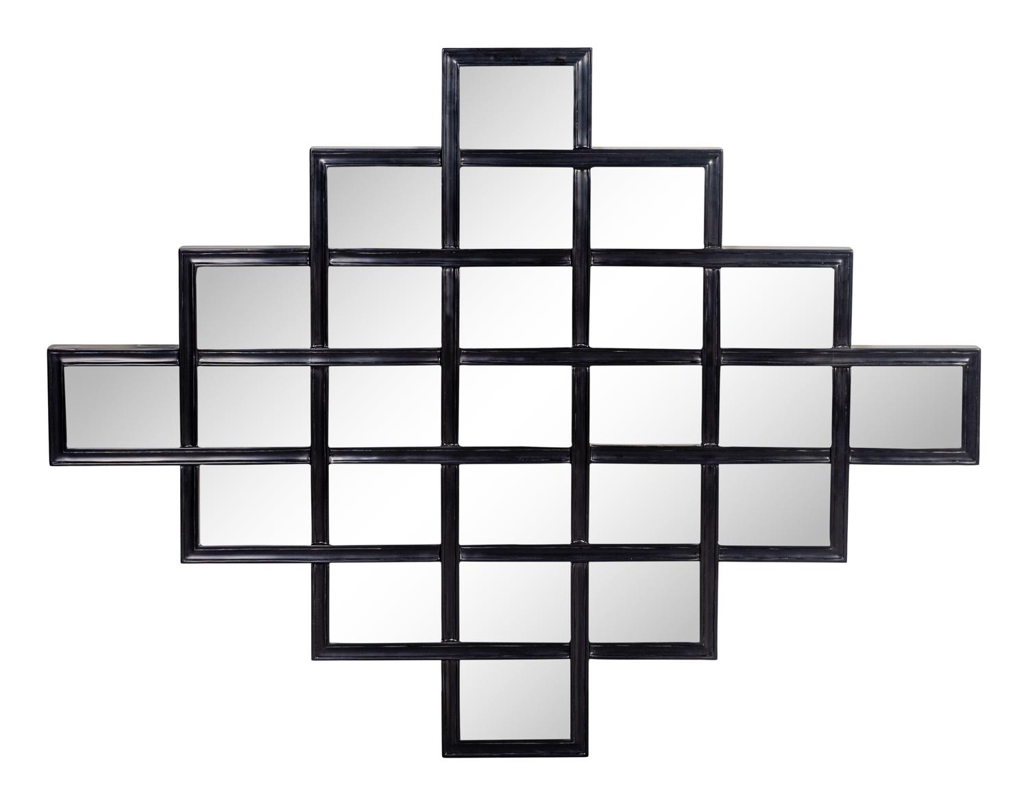 A Contemporary Black Framed Mirror by Christopher Guy — 21ST CENTURY