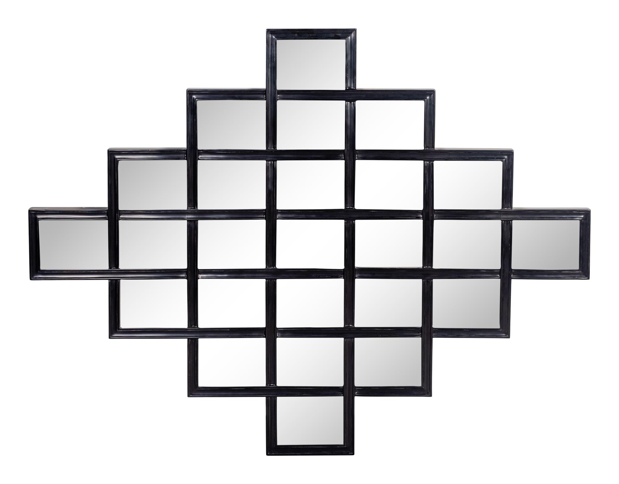 A Contemporary Black Framed Mirror by Christopher Guy — 21ST CENTURY